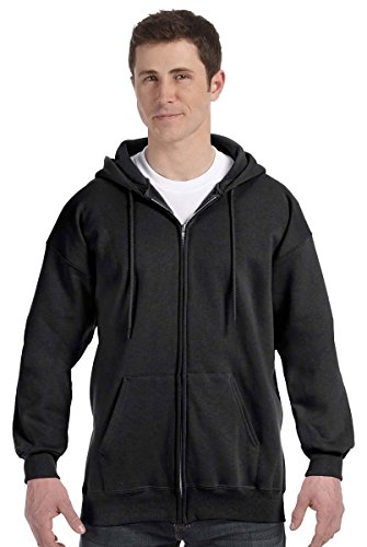 【XXL】S.F.C FULL ZIP HOODY Black Melange LEVEL Full Zip Hoodie Black – Sort Company